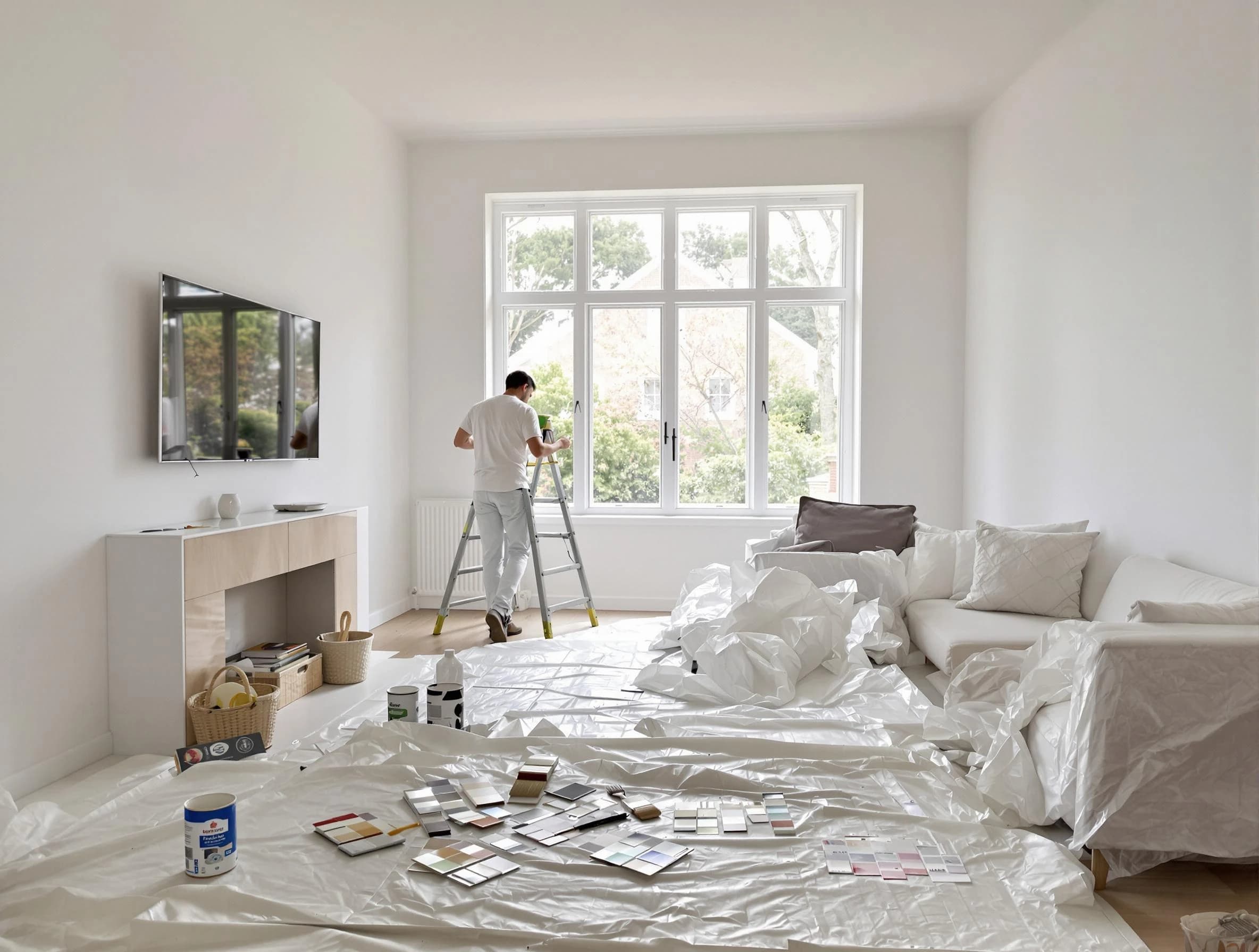 Wickliffe House Painters professional applying interior paint in Wickliffe, OH